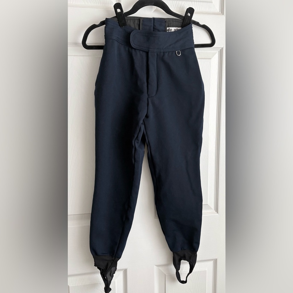 Vintage AFRC Schoeller Swiss Fabric Ski Pants w/ Stirrup | Navy Women’s 6